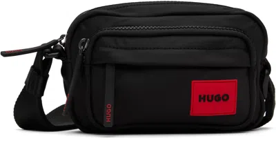 Hugo Boss Black Logo Patch Bag In 002-black