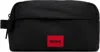 Hugo Boss Black Logo Patch Toiletry Pouch In 002-black