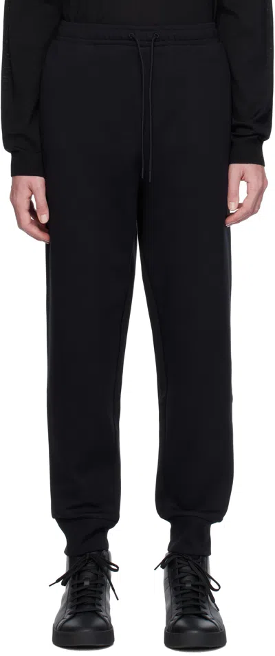 Hugo Boss Black Logo Print Track Pants In 001-black