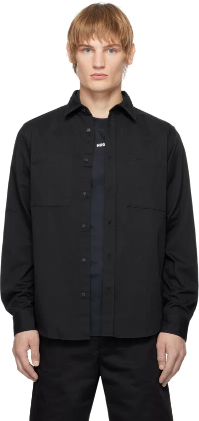 Hugo Boss Black Logo Shirt In 002-black