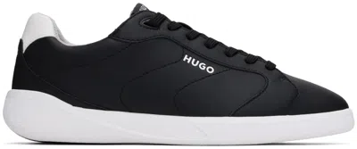 Hugo Boss Black Logo Sneakers In 001-black