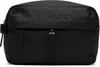 Hugo Boss Black Logo Washbag Pouch In 001-black