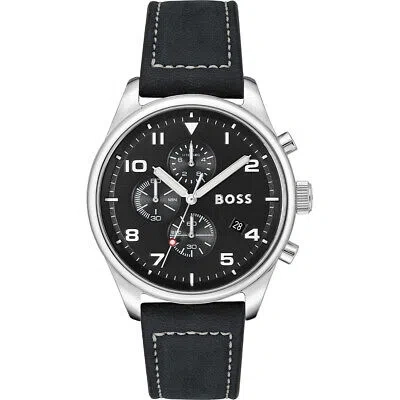 Pre-owned Hugo Boss Black Mens Chronograph Watch View 1513987
