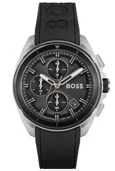 Pre-owned Hugo Boss Black Mens Chronograph Watch Volane 1513953