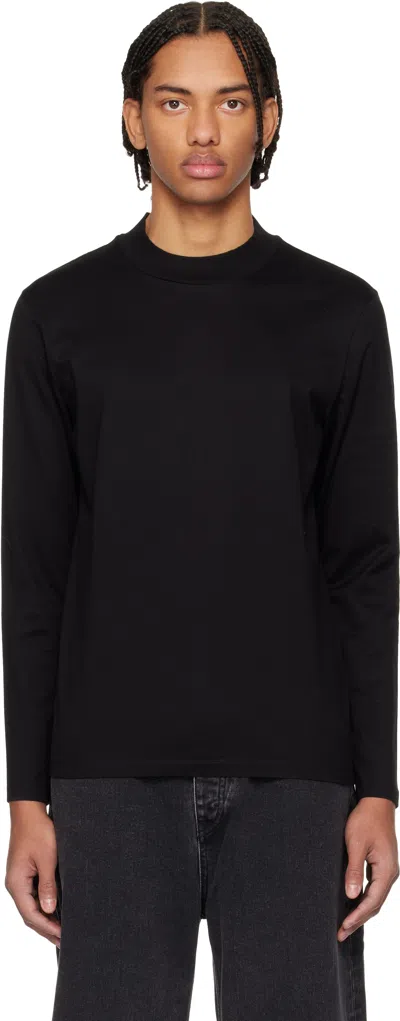 Hugo Boss ブラック マーセライズドコットン スリムフィット Tシャツ In Black