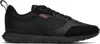 Hugo Boss Black Mixed-material Branded Accent Sneakers