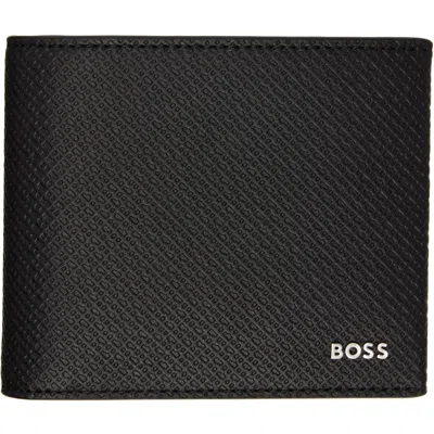 Hugo Boss Black Mongoram-textured Leather Wallet