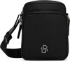 Hugo Boss Black Monogram Bag In 001-black