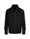 Hugo Boss Boss Sigmon Zip-up Shirt Jacket In Black