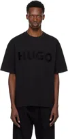 Hugo Boss Black Oversized-fit Reflective Logo T-shirt