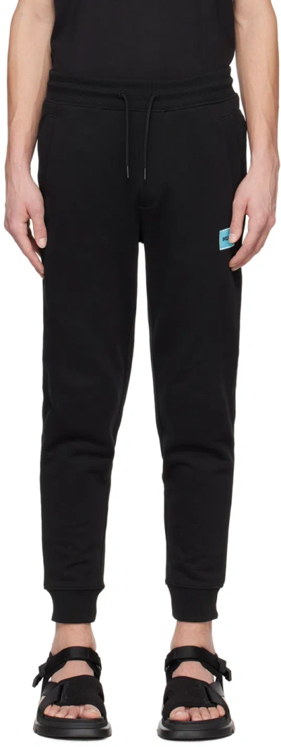 Hugo Boss Black Patch Sweatpants In 009-black
