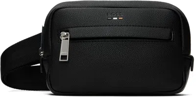 Hugo Boss Black Pebble-grained Faux-leather Bag