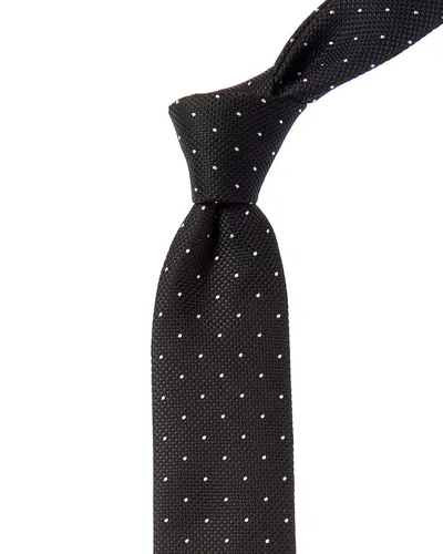 HUGO BOSS BLACK POLKA DOT SILK-BLEND TIE