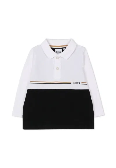 Hugo Boss Black Polo Shirt For Baby Boy With Logo