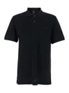 Hugo Boss Black Polo Shirt With Tone-on-tone Logo On The Front In Cotton Man In Blue