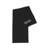 Hugo Boss Patterned Scarf In Black