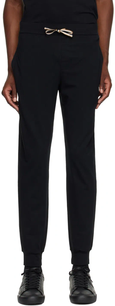Hugo Boss Black Printed Logo Sweatpants In Black 001