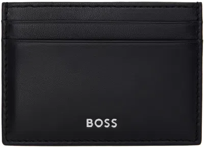 Hugo Boss Boss Randy Logo Leather Cardholder In Black 001