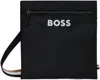 Hugo Boss Black Recycled Envelope Pouch In 001-black
