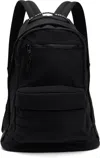 Hugo Boss Black Recycled Nylon Canvas Backpack In 001-black