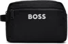 Hugo Boss Black Recycled Toiletry Bag In 001-black
