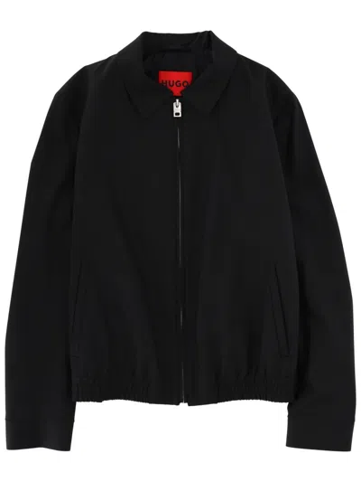 Hugo Boss Black Red Lining Minimalist Zip Jacket