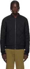 Hugo Boss Black Regular-fit Bomber Jacket In 001-black