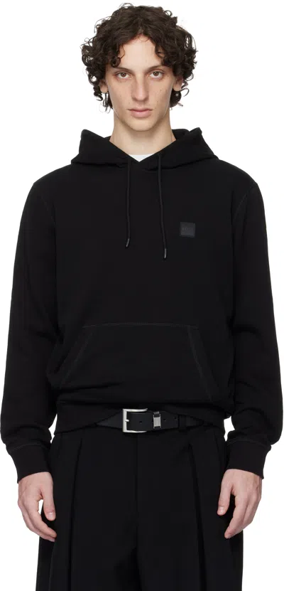 Hugo Boss Black Regular-fit Logo Patch Hoodie