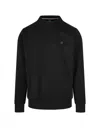 Hugo Boss Cotton-terry Regular-fit Sweatshirt With Double Monogram In Black