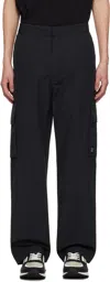 Hugo Boss Black Regular-fit Water-repellent Trousers In 001-black