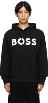 Hugo Boss Boss Sullivan Logo Hoodie In Black