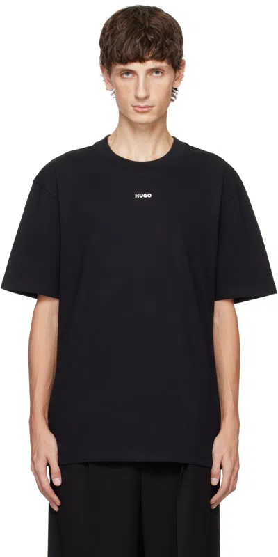 Hugo Boss Black Relaxed-fit T-shirt In 001 Black