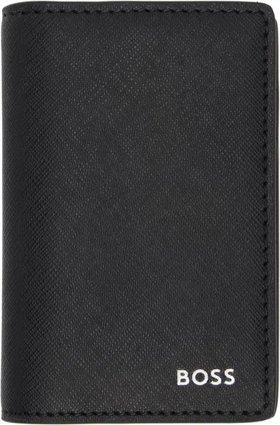 Hugo Boss Black Saffiano Card Holder