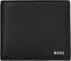 Hugo Boss Black Saffiano Leather Wallet In 001-black