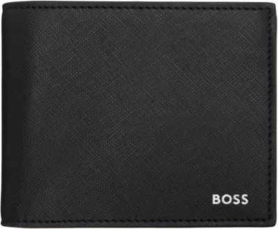 Hugo Boss Black Saffiano Trifold Wallet