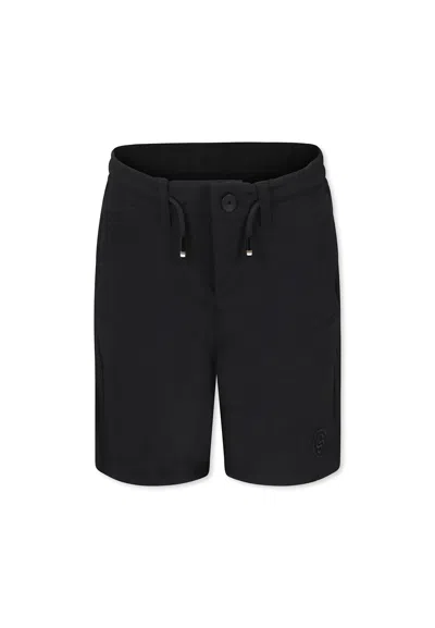 Hugo Boss Kids' Black Shorts For Boy With Logo