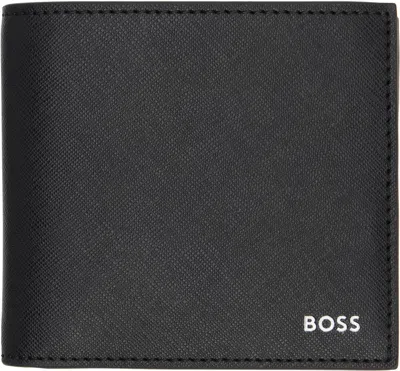 Hugo Boss Black Silver-foil Logo Wallet