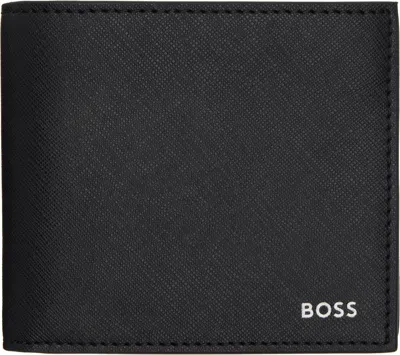 Hugo Boss Black Silver-foil Logo Wallet