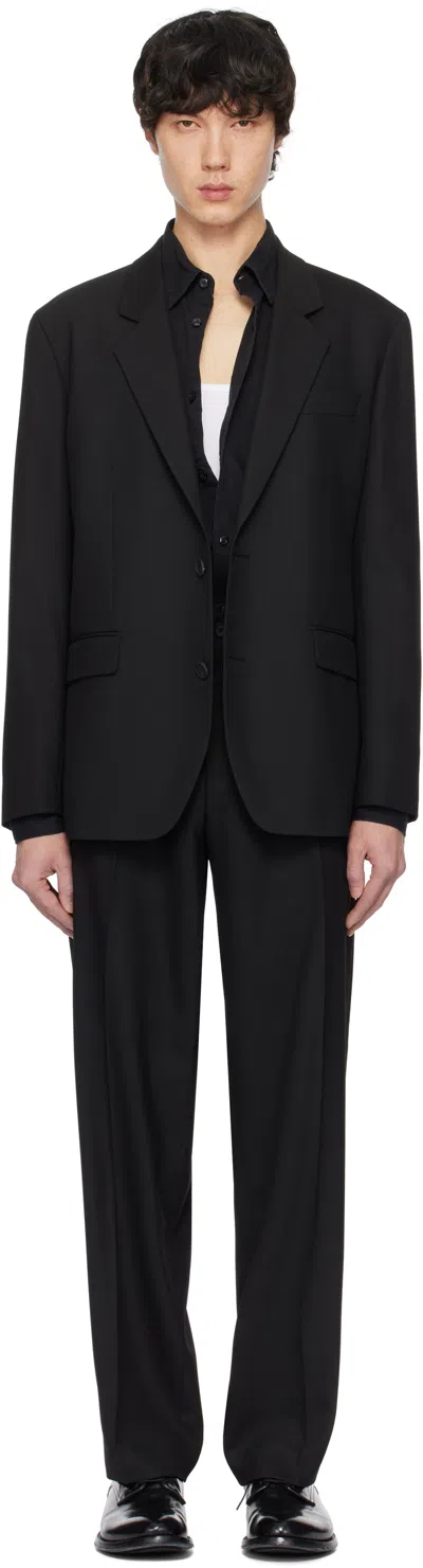 Hugo Boss Black Single-breasted Suit In 001-black