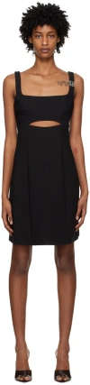 Hugo Boss Black Slim-fit Minidress In 1 Black