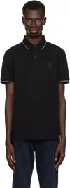 Hugo Boss Black Slim-fit Polo In 001-black