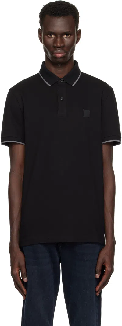 Hugo Boss Black Slim-fit Polo In 001-black