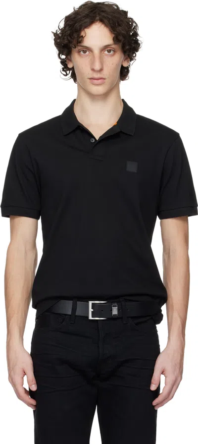 Hugo Boss Black Slim-fit Stretch-cotton Logo Patch Polo