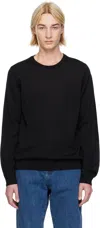 Hugo Boss H-daero Crewneck Sweatshirt In 001-black
