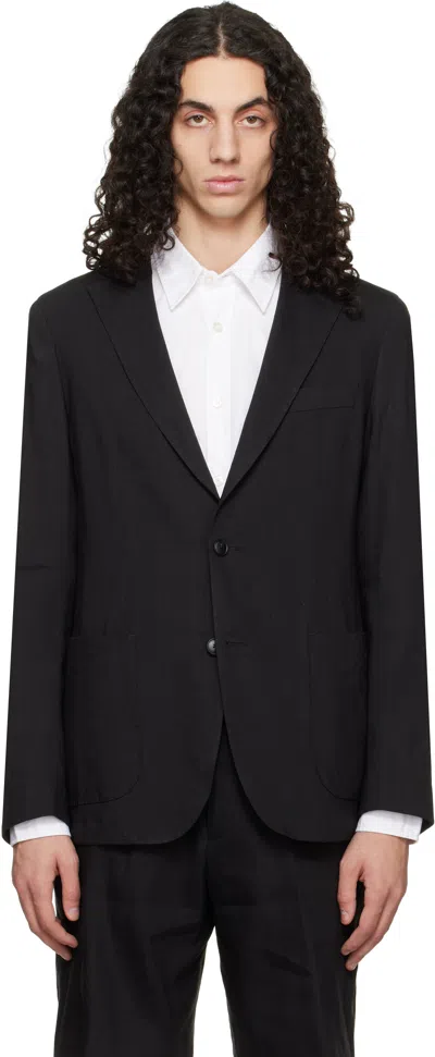 Hugo Boss Black Slim-fit Washable Tech Linen Blazer