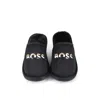 Hugo Boss Black Slippers For Boy With Logo In Multi