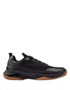 Hugo Boss Mixed-material Trainers With Anti-slip Sole In Black