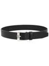 Hugo Boss Black Solid Buckle Belt In Black
