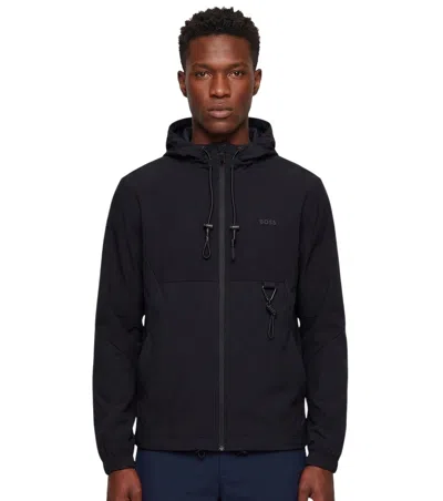 HUGO BOSS BLACK SOLID HOOD SWEATSHIRT