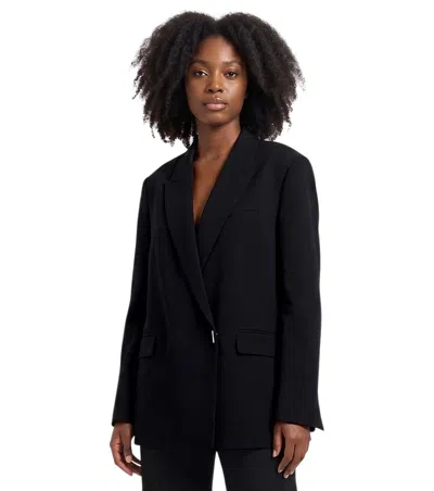 Hugo Boss Black Solid Notched Lapel Blazer